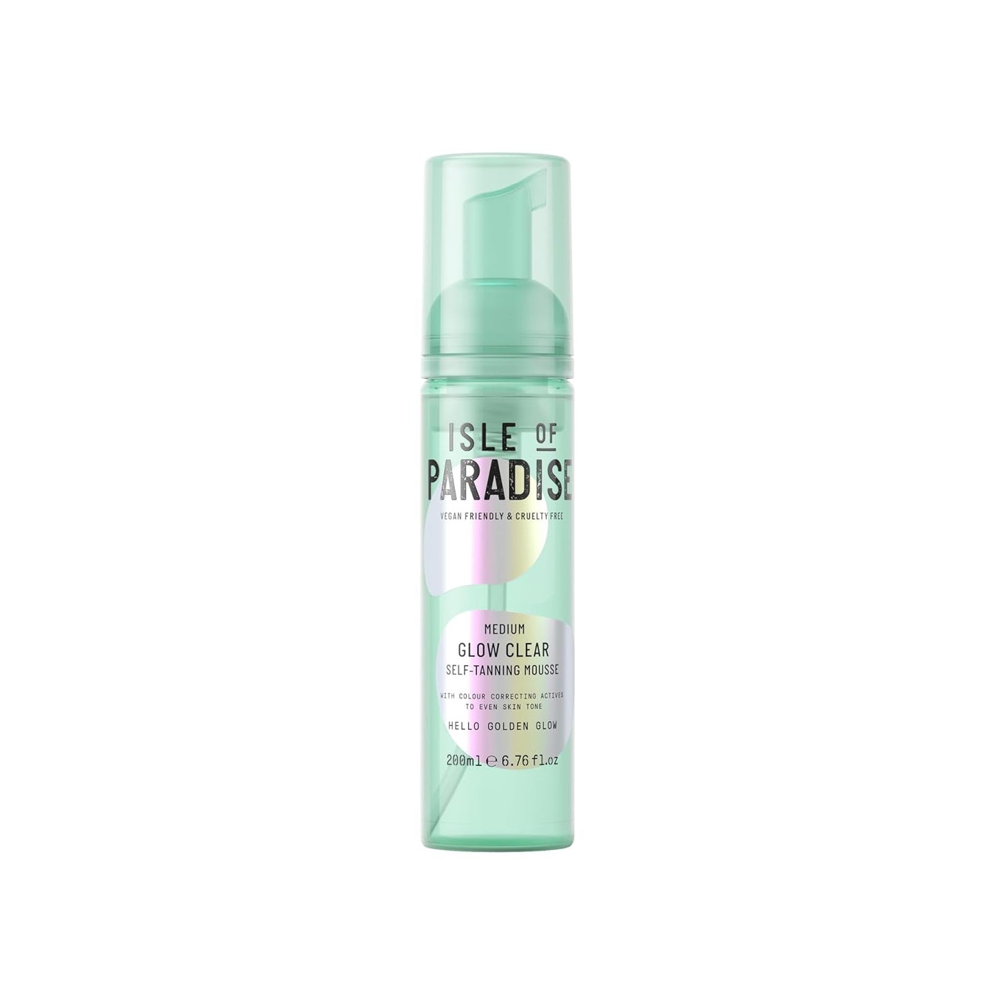 Isle of Paradise Glow Clear Self Tanning Mousse for Radiant Skin