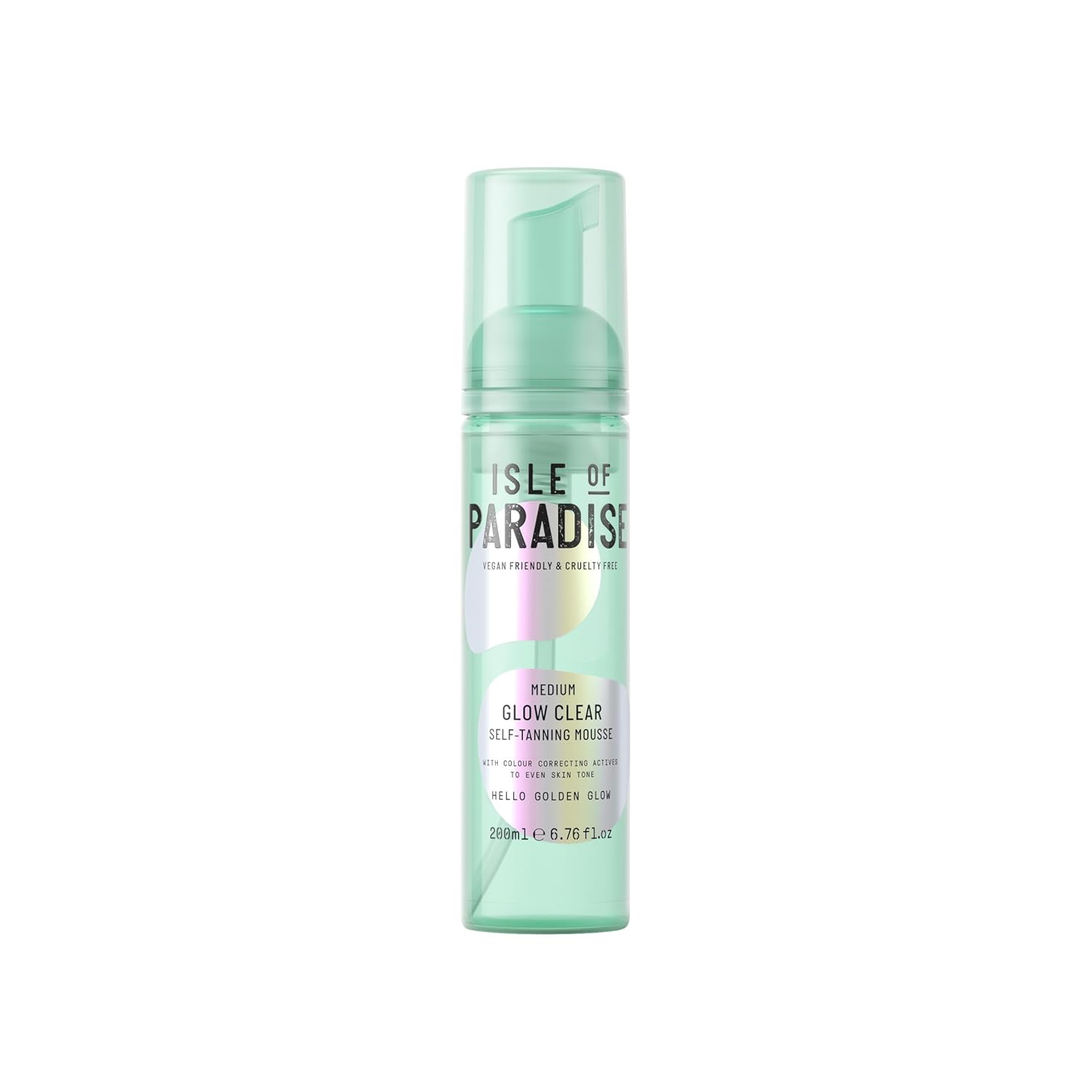 Isle of Paradise Glow Clear Self Tanning Mousse for Radiant Skin