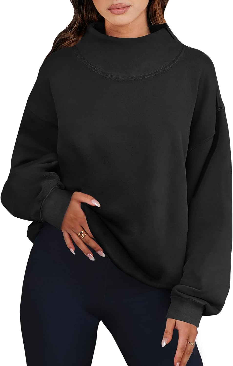 Oversized Turtleneck Sweatshirts for Women - Fall Fashion 2025