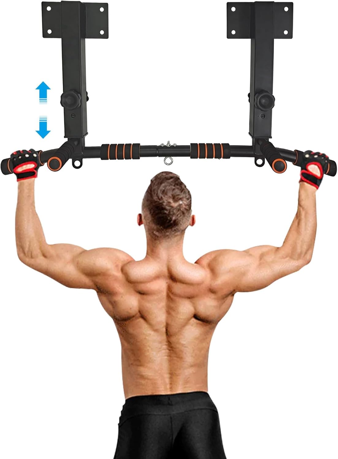 BESTHLS Wall Mounted Pull Up Bar for Home Gym Workouts