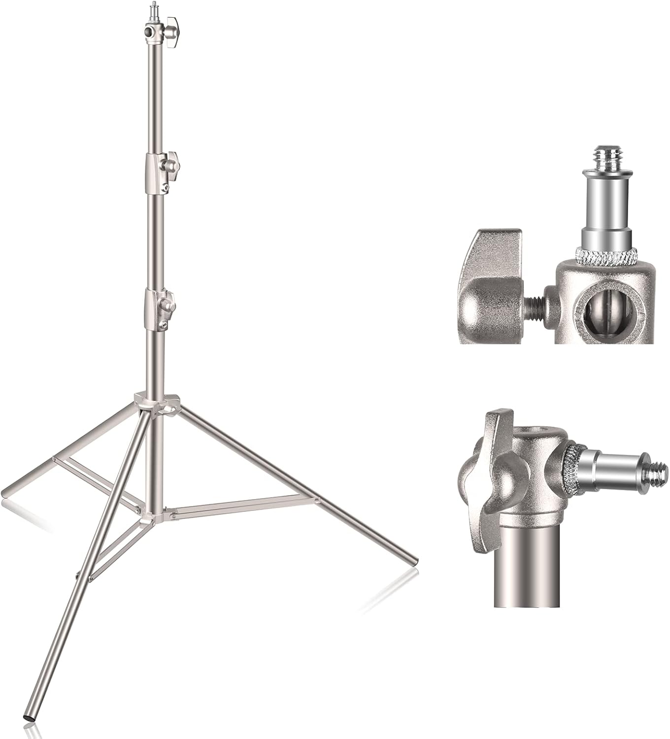 Stainless Steel Light Stand for Photography - Adjustable & Durable
