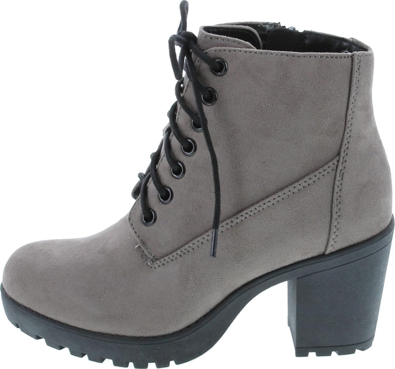 Soda Second Lug Sole Chunky Heel Combat Ankle Bootie Review
