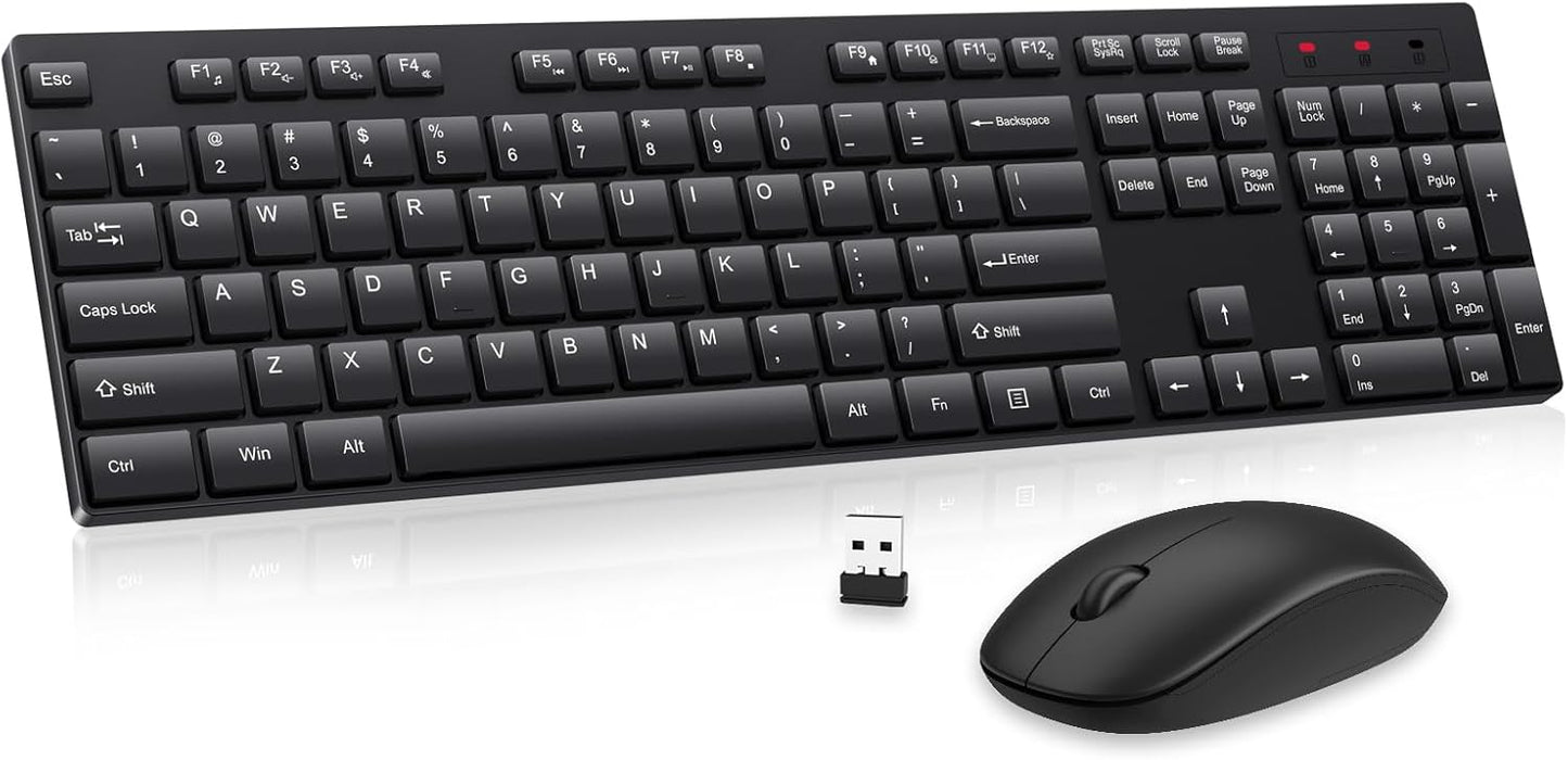EDJO Wireless Keyboard & Mouse Combo: Lag-Free & Silent
