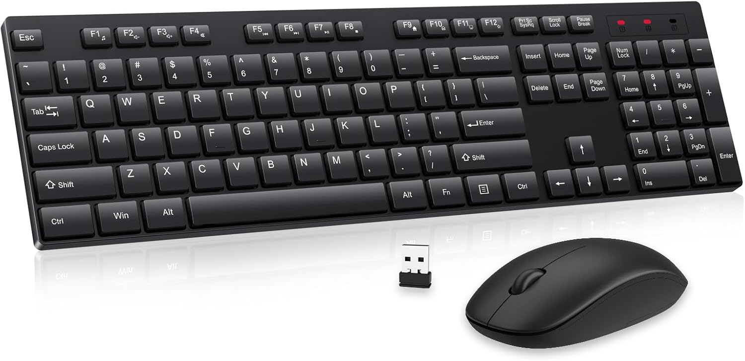 EDJO Wireless Keyboard & Mouse Combo - Lag-Free