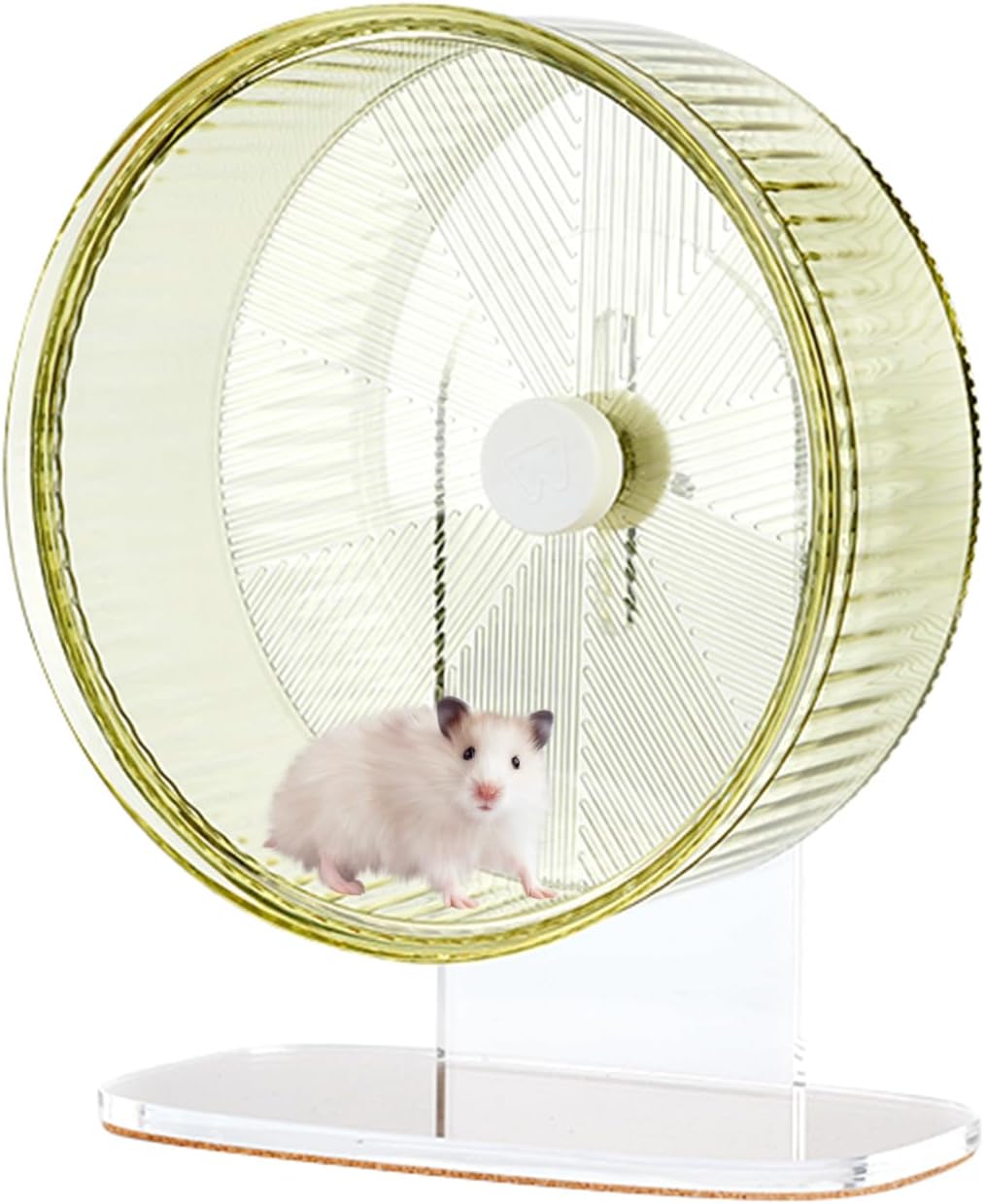 Super-Silent Hamster Exercise Wheel for Small Pets - 8.5in Green