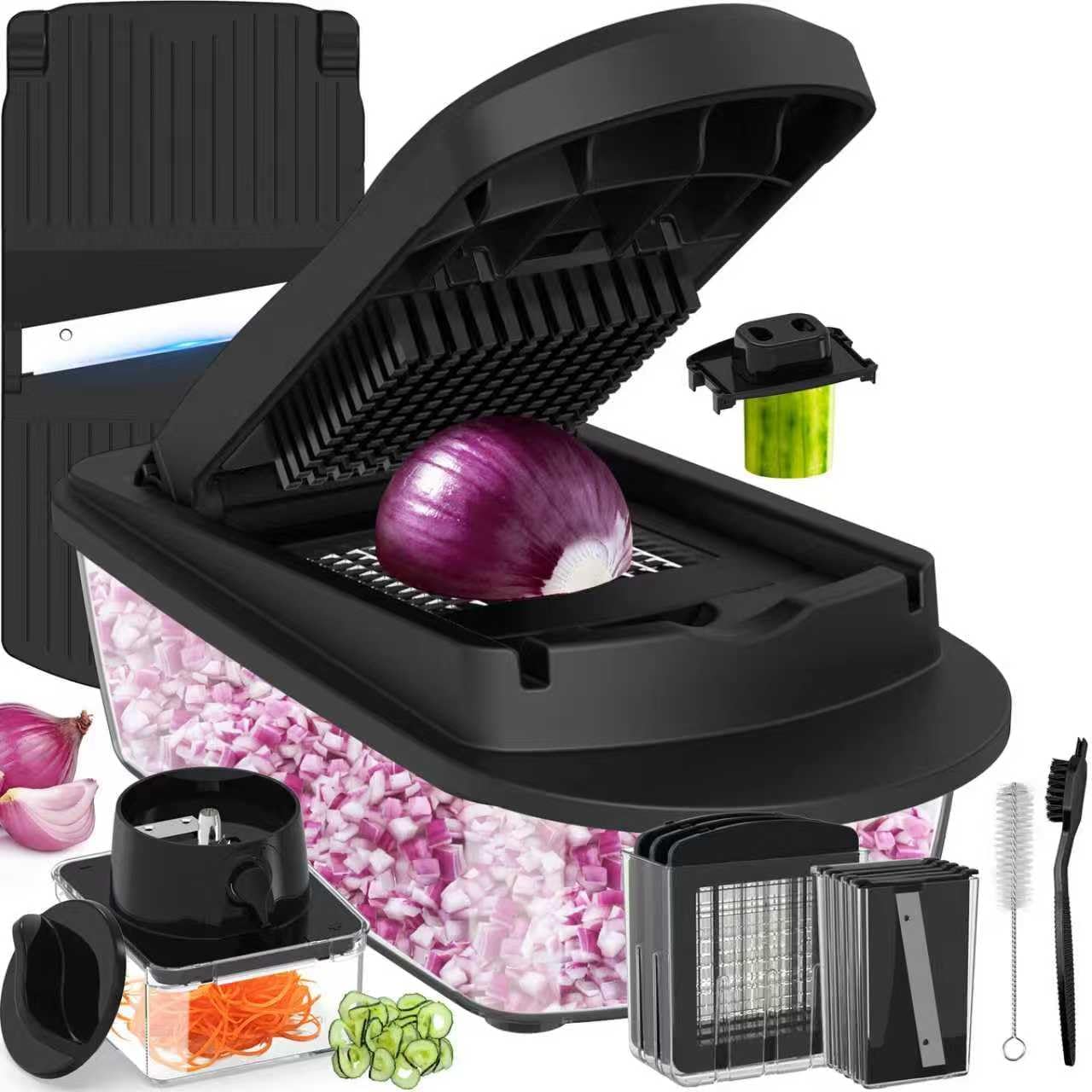 12 Blade All-in-1 Vegetable Chopper for Effortless Food Prep