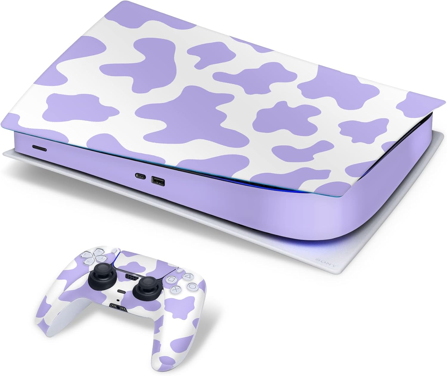 Cute Cow PS5 Skin: Bubble-free, Precisely Cut