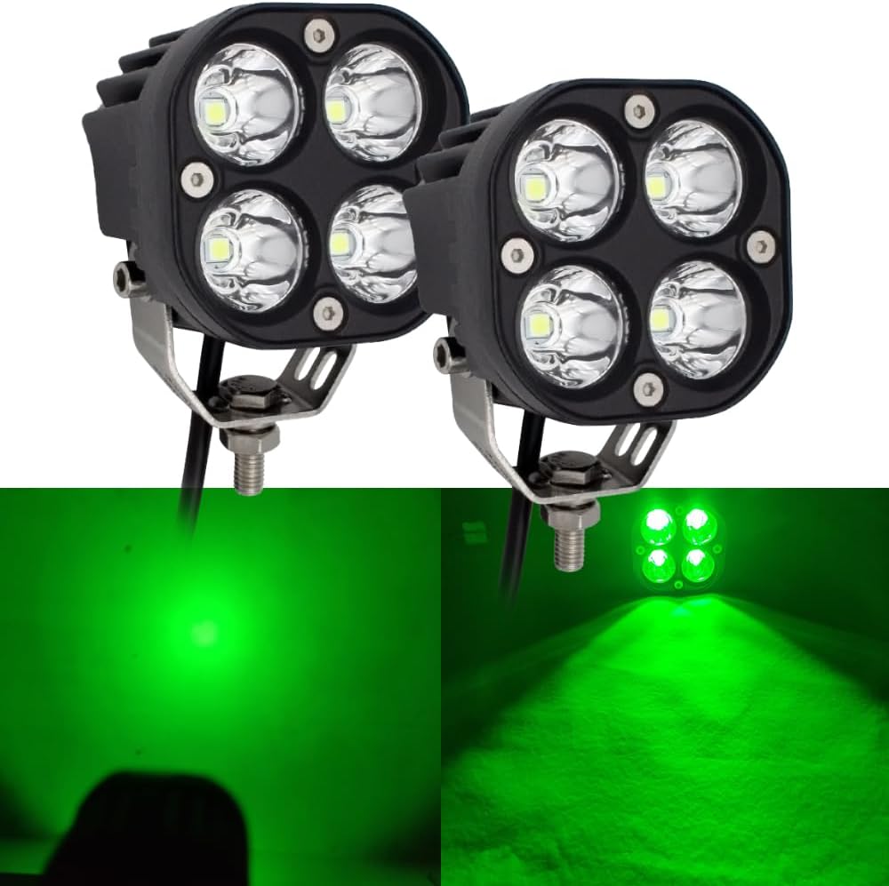 LED Green Offroad Driving Fog Lights for Hunting and Fishing