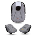 Cozy Cover Infant Car Seat Cover Gray Quilt - Warm, WeatherResistant