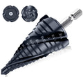 Four Spiral Flute M35 Cobalt Step Drill Bit 1/4in-1-1/8in - Smooth