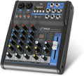 Pyle Professional 4-Channel USB Bluetooth Mixer - Compact DJ Studio
