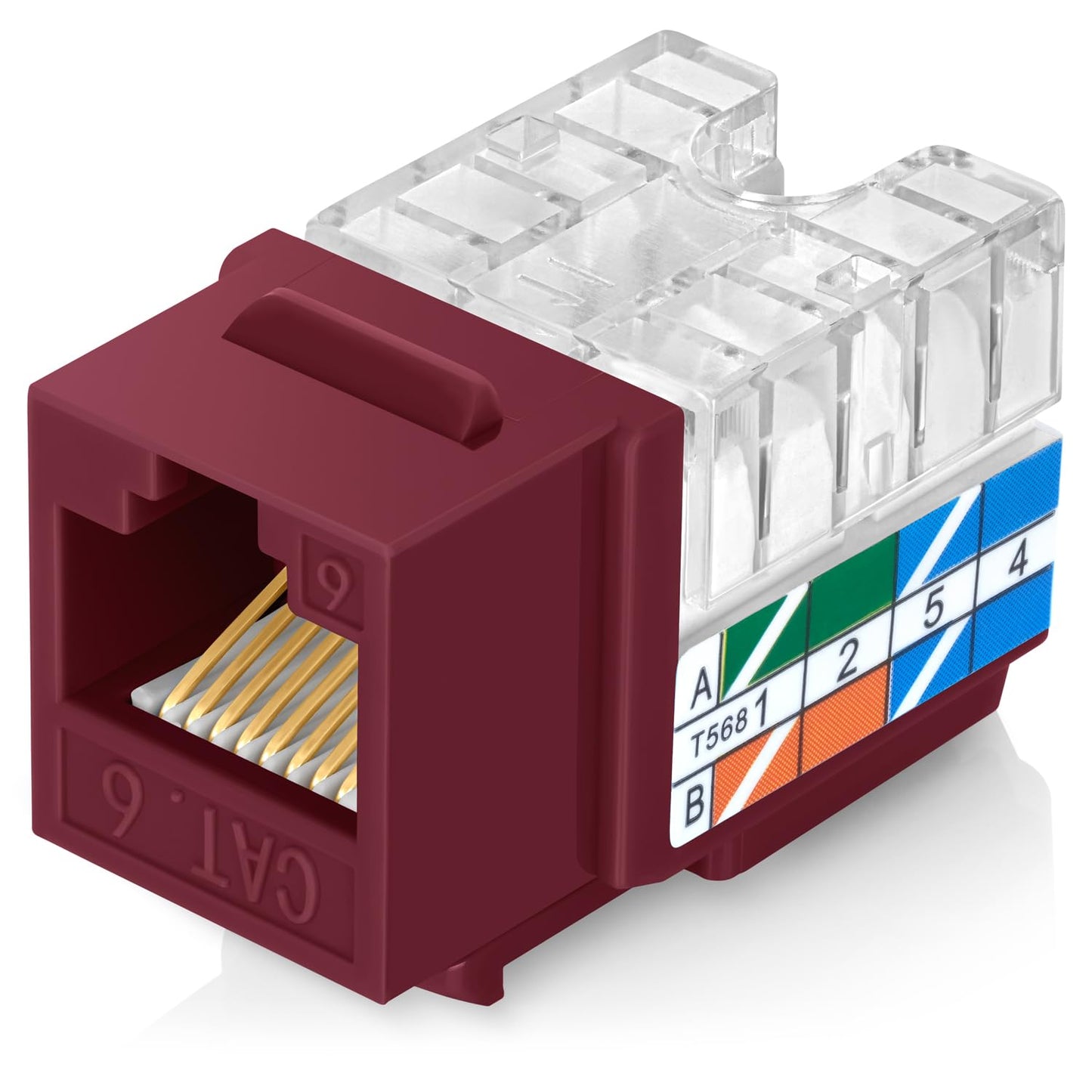Everest 90 Angled RJ45 Cat6 Keystone Jacks for Easy Installation