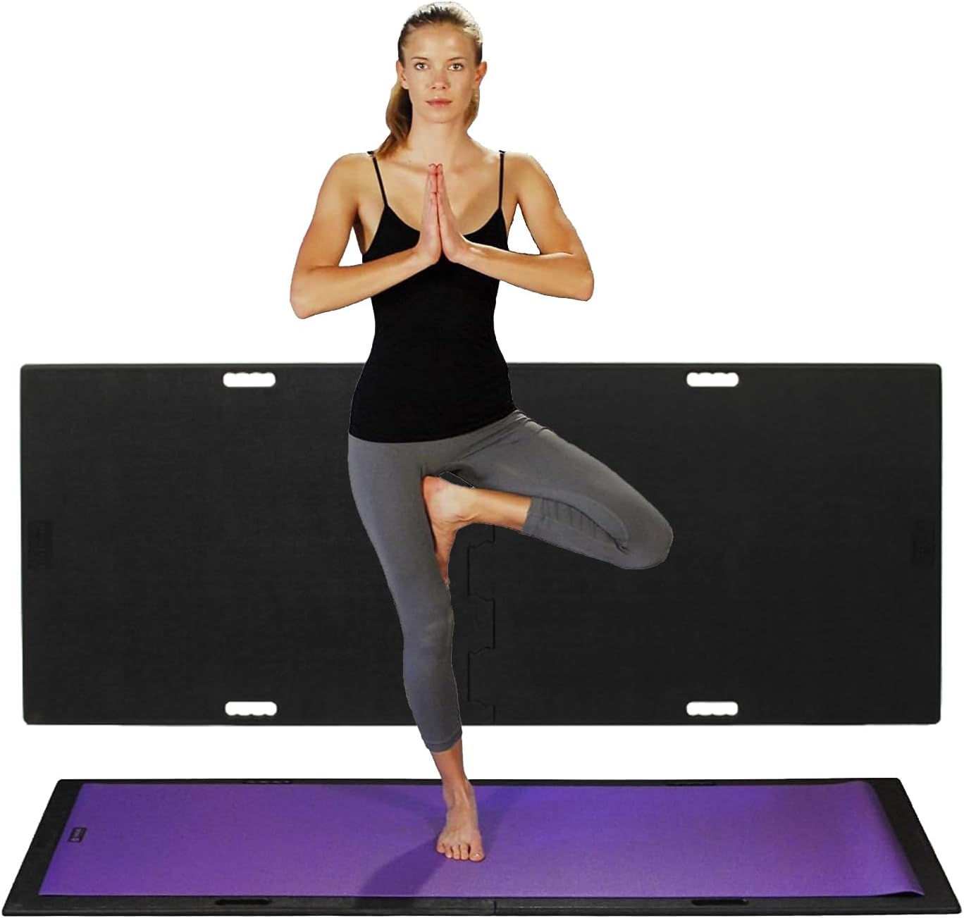 Sturdy Black Yoga Mat for Any Surface | LifeBoard