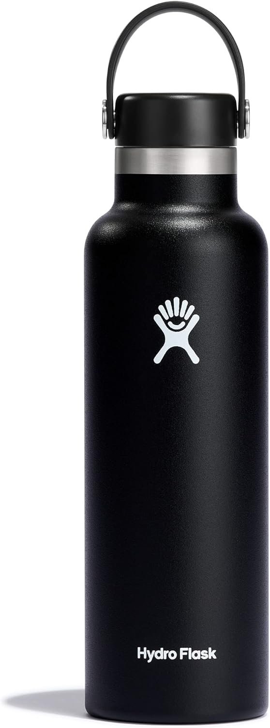 Hydro Flask Insulated Water Bottle - 21 Oz Black for All Needs