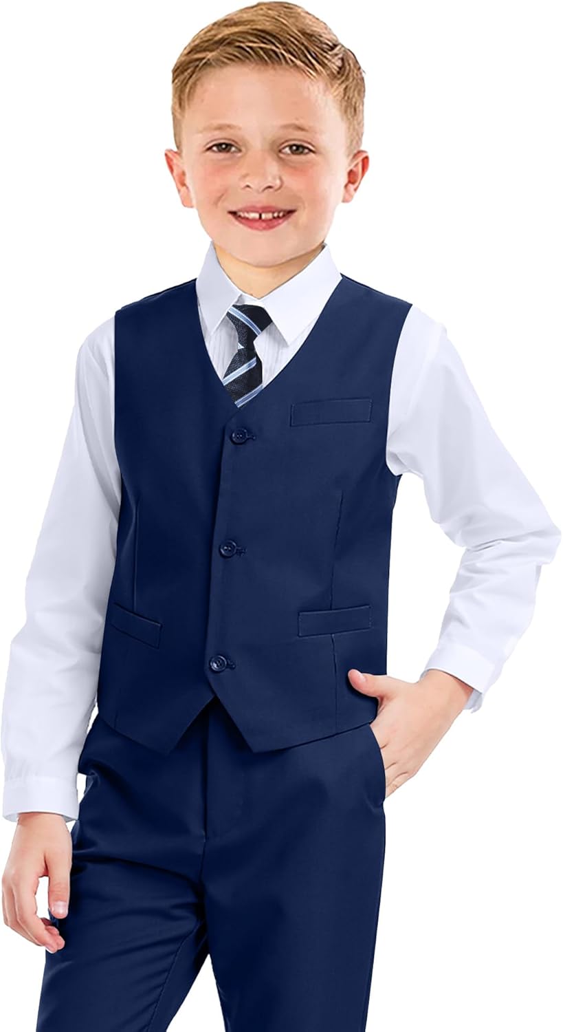 Boys Formal Suit 5 Piece Set for Weddings and Special Events