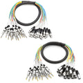 Seismic Audio 16-Channel 5 ft TRS to XLR Snake Bundle - Studio Ready