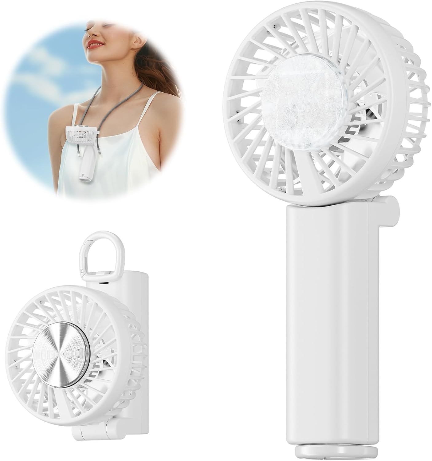 5000mAh Handheld Cooling Fan - Stay Cool Anywhere!
