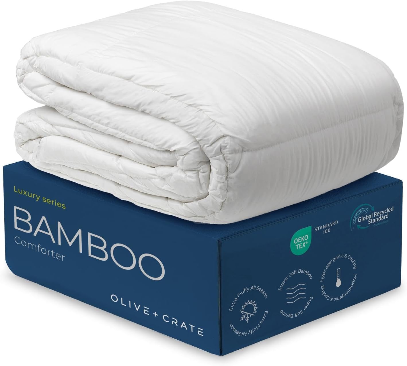 Bamboo Comforter Extra Thick Queen Size for Cozy Sleep