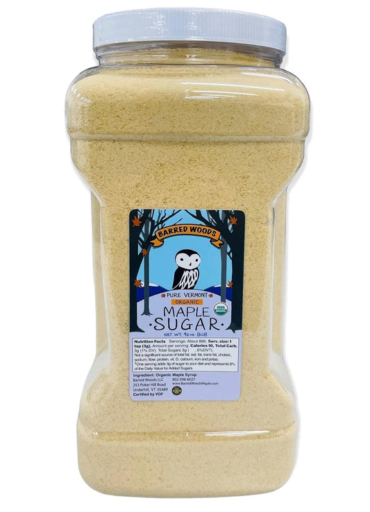 Bulk Maple Sugar - Pure Organic Vermont Granulated Sweetener