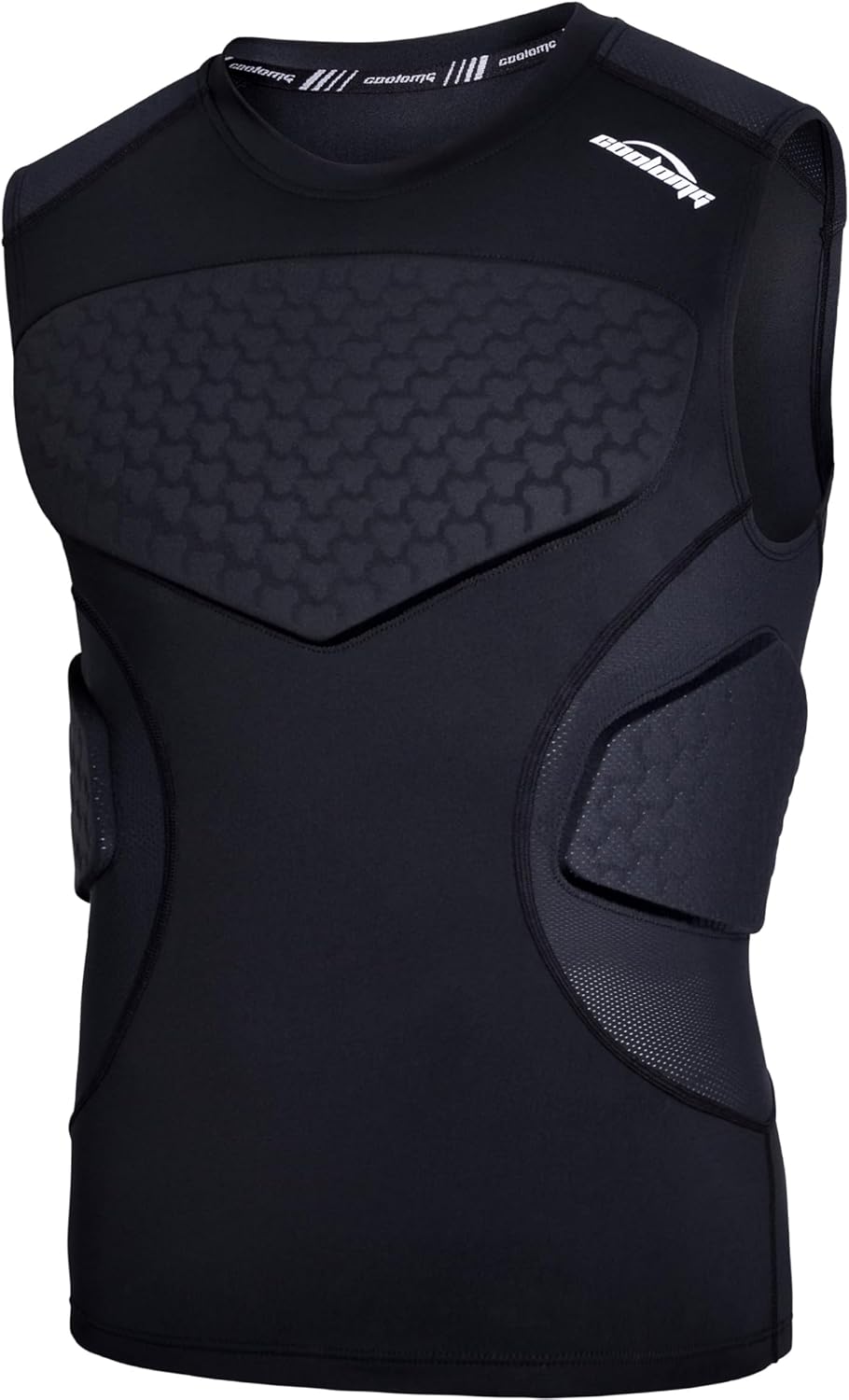 COOLOMG Adult Mens Padded Football Shirt for Ultimate Protection