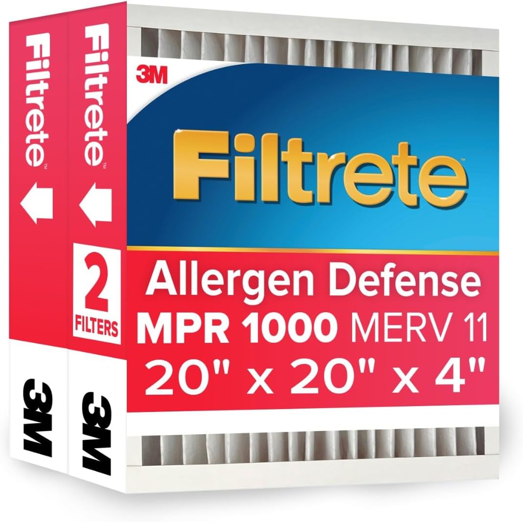 Filtrete 20x20x4 AC Furnace Air Filter for Cleaner Air