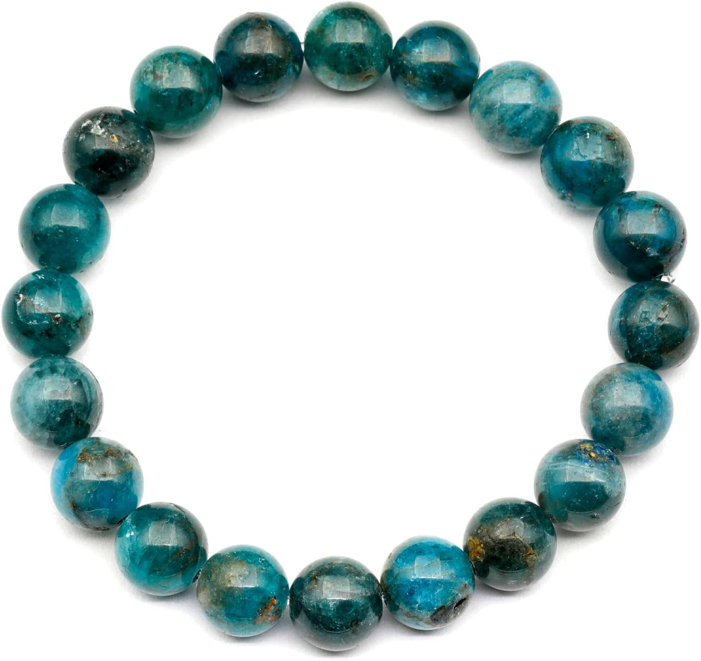 Natural Fluorite Beaded Stretchy Bracelet for Healing and Style