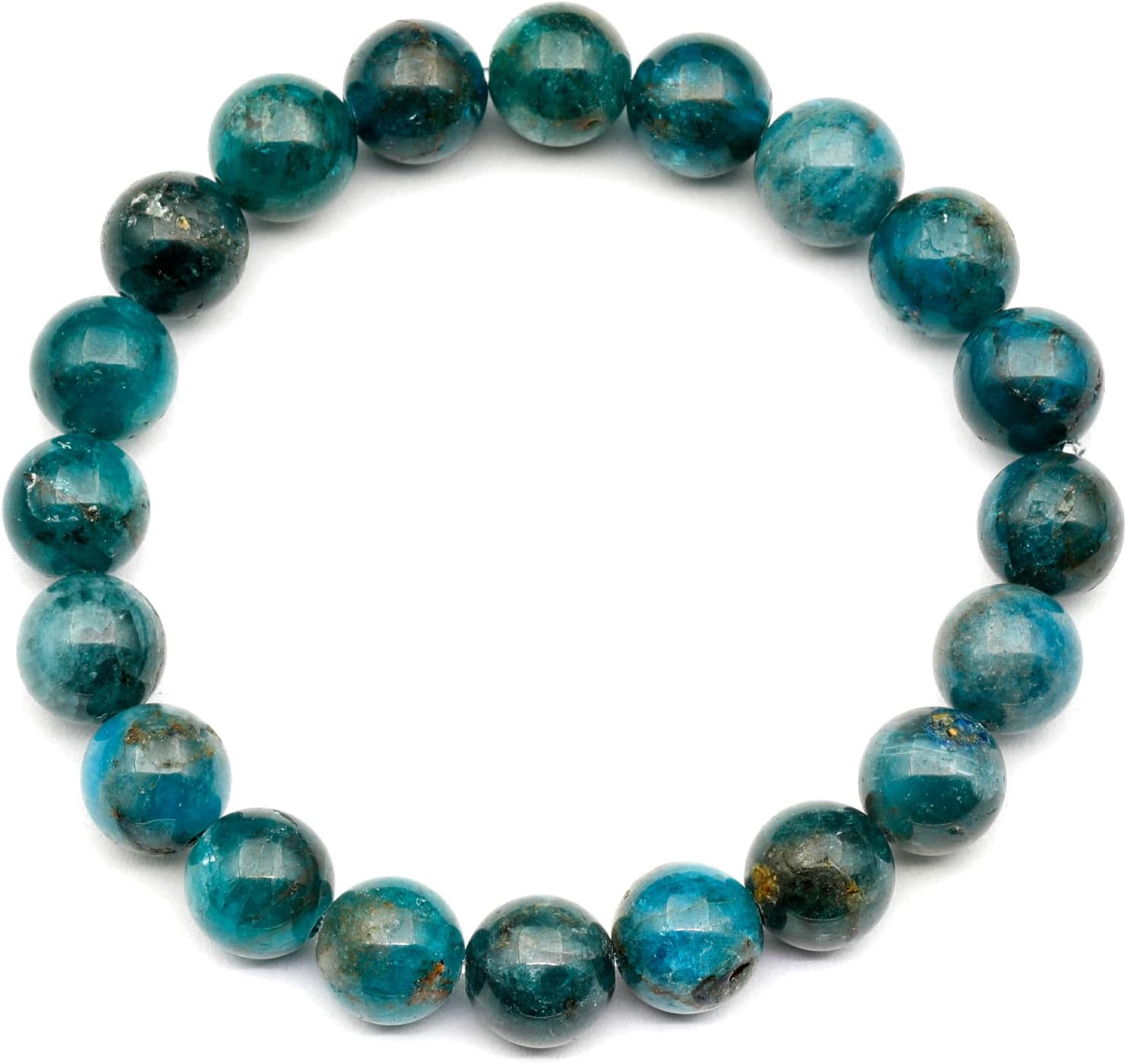 Natural Fluorite Beaded Stretchy Bracelet for Healing and Style