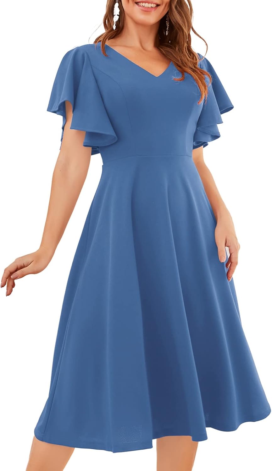 Bridesmay Women's Formal Cocktail Wedding Guest Dress 2025
