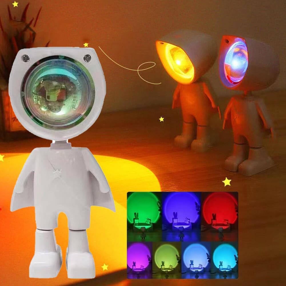 7-Color Sunset Galaxy Lamp: Stunning Aura for Any Space