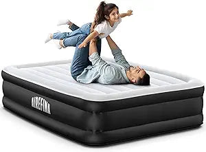Airefina Full Size Air Mattress 18in with Built-in Pump