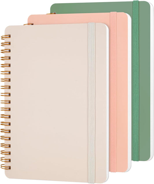 Cute Spiral Notebooks for Women - 5x7 Size, 70 Sheets