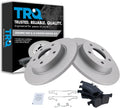 TRQ Rear Brake Pad & Rotor Kit for 2006-2013 Mazda 3 Vehicles