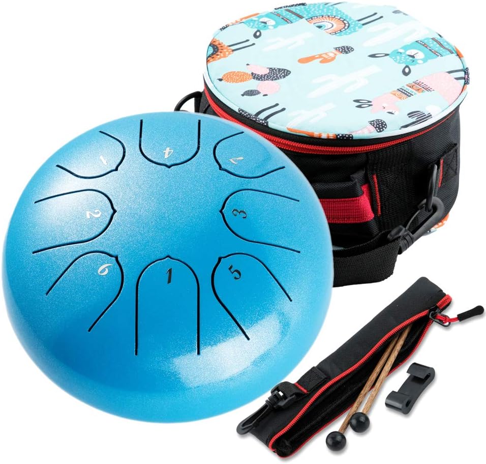 Steel Tongue Drum 8 Notes 6 Inches Percussion Instrument Gift