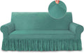 Cyan Sofa Slipcover Stretch 1-Piece Super Soft Sofa Cover - Easy Fit