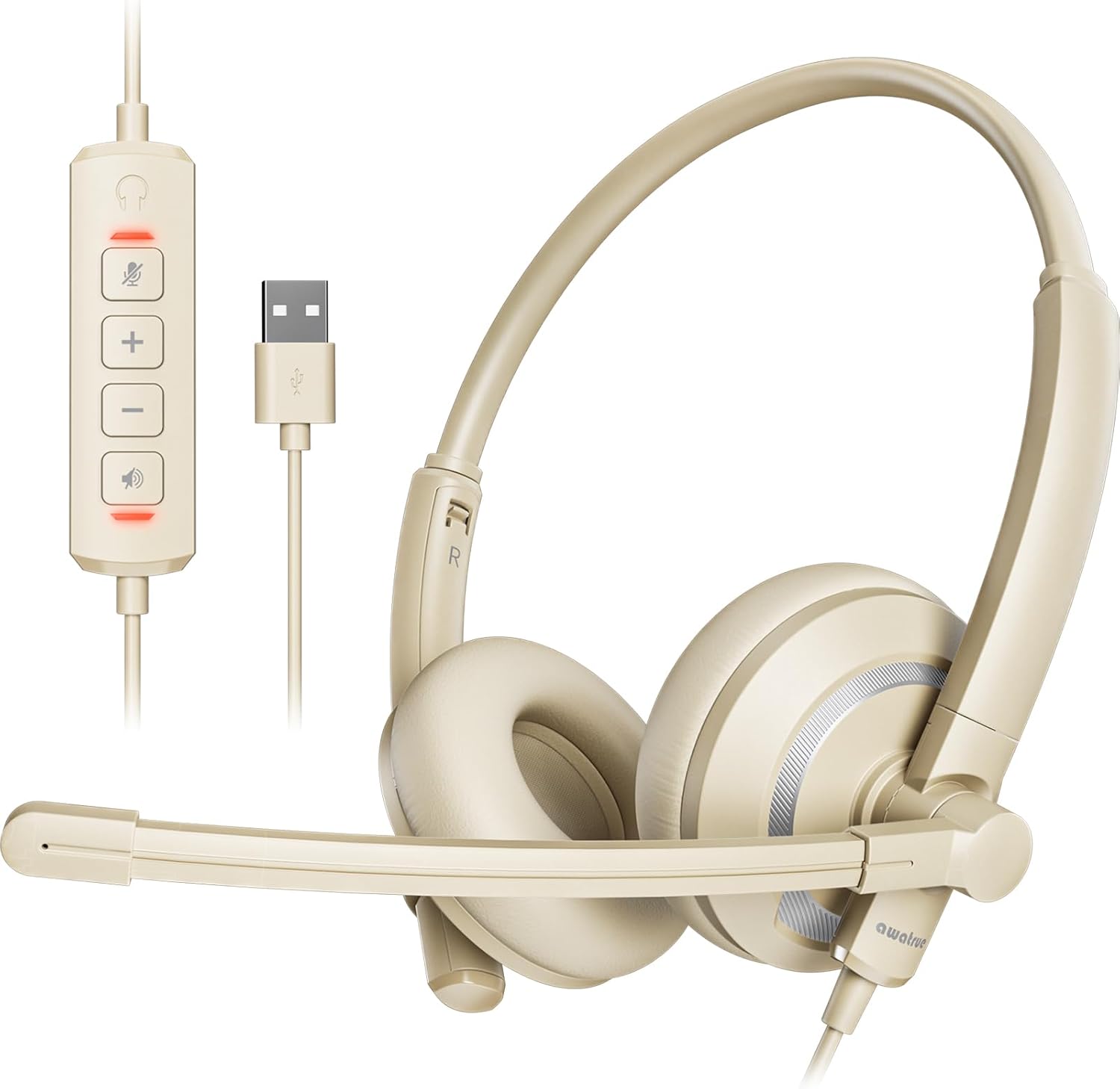 Noise-Cancelling USB Headset for PC - Crystal Clear Calls