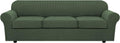 4 Piece Stretch Sofa Covers for 3 Cushion Couch - Thicker Jacquard Fit