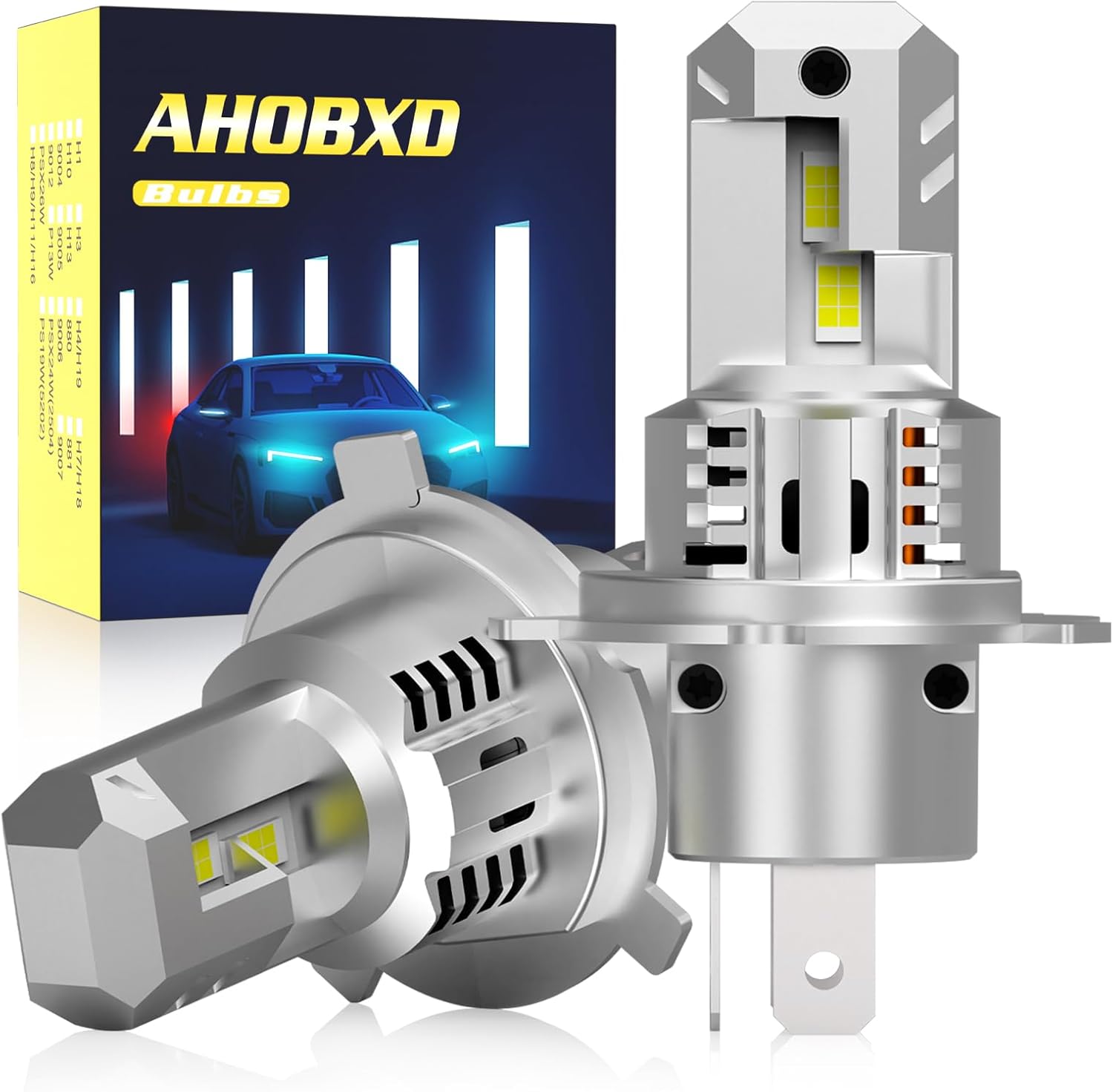 H4 Bulbs Super Bright 60000LM 900% Brighter Car Light Bulbs