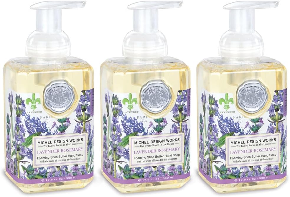 Michel Design Works Foaming Hand Soap Lavender Rosemary 3-PACK
