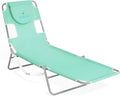 Ostrich 4-Position Outdoor Chaise Lounge w/ Face Cushion & Arm Holes