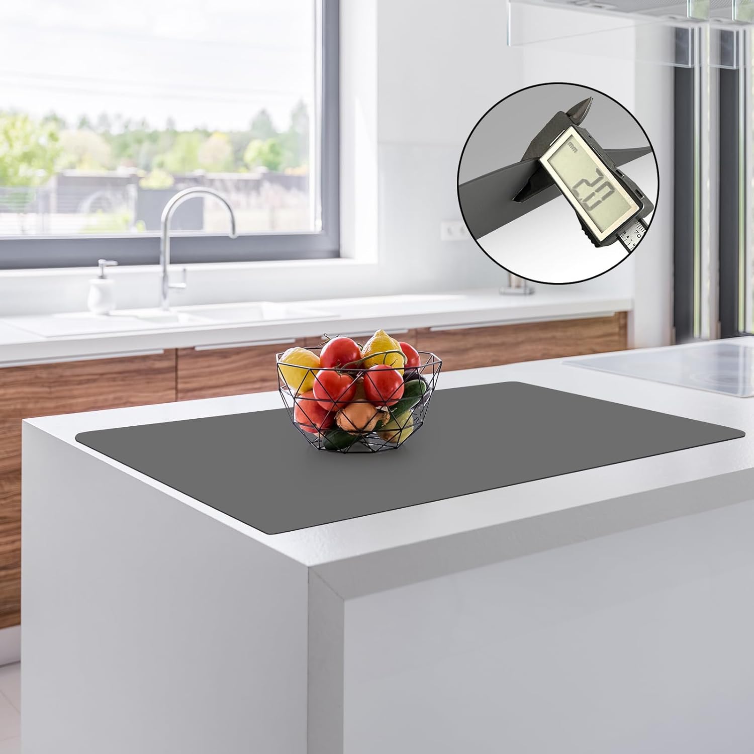 2MM Thick Silicone Countertop Mat for Kitchen Protection