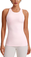Butterluxe High Neck Tank Top for Women - Soft Racerback Support
