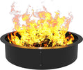 Round Outdoor Fire Pit Ring Insert 36in Inner 40in Outer - Heavy Duty