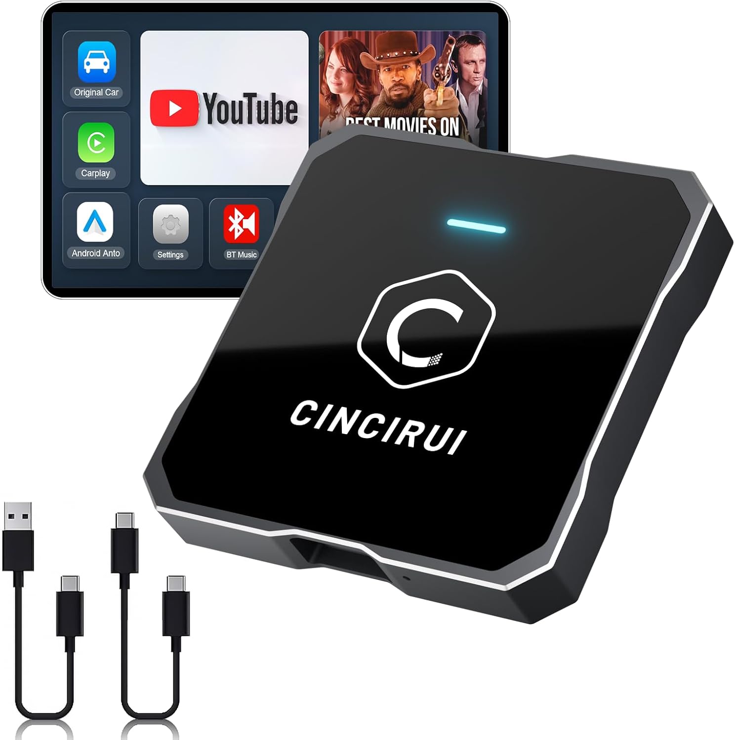 4 in 1 Wireless Carplay Adapter for Seamless Connectivity