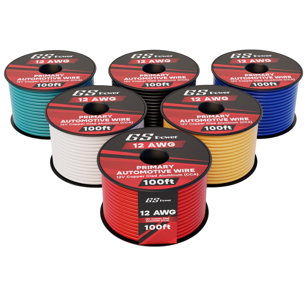 12 AWG Automotive Wire 600ft CCA Speaker Wire for DIY Projects
