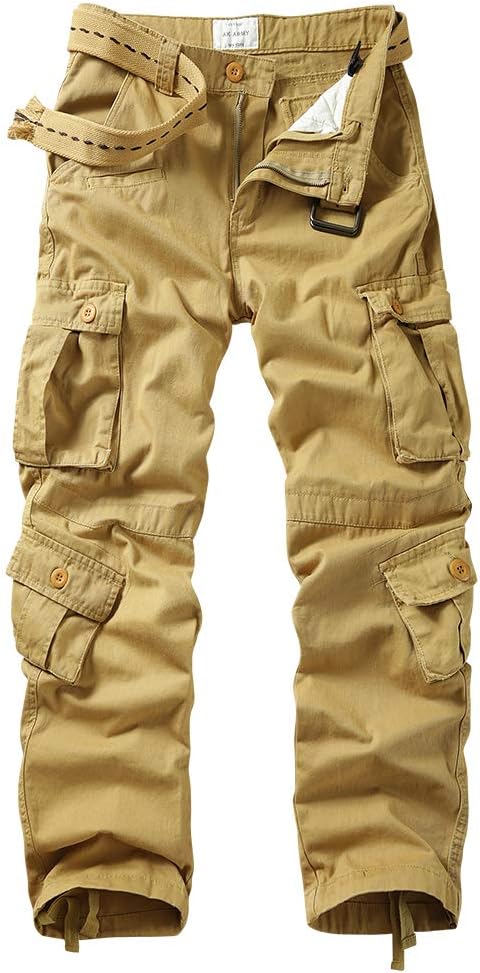 Men's Cargo Pants for Outdoor Adventures with Multi Pockets