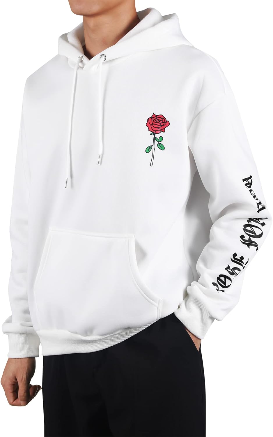 ZAFUL Rose Graphic Hoodie - Cozy Fleece & Stylish Design