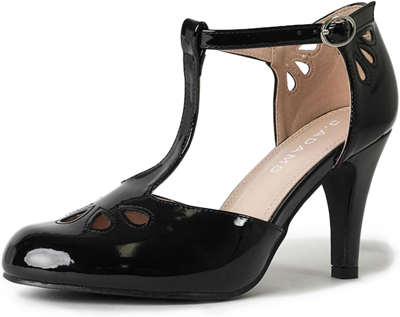 Vintage Mary Jane Heels with Cutout Design for Stylish Comfort