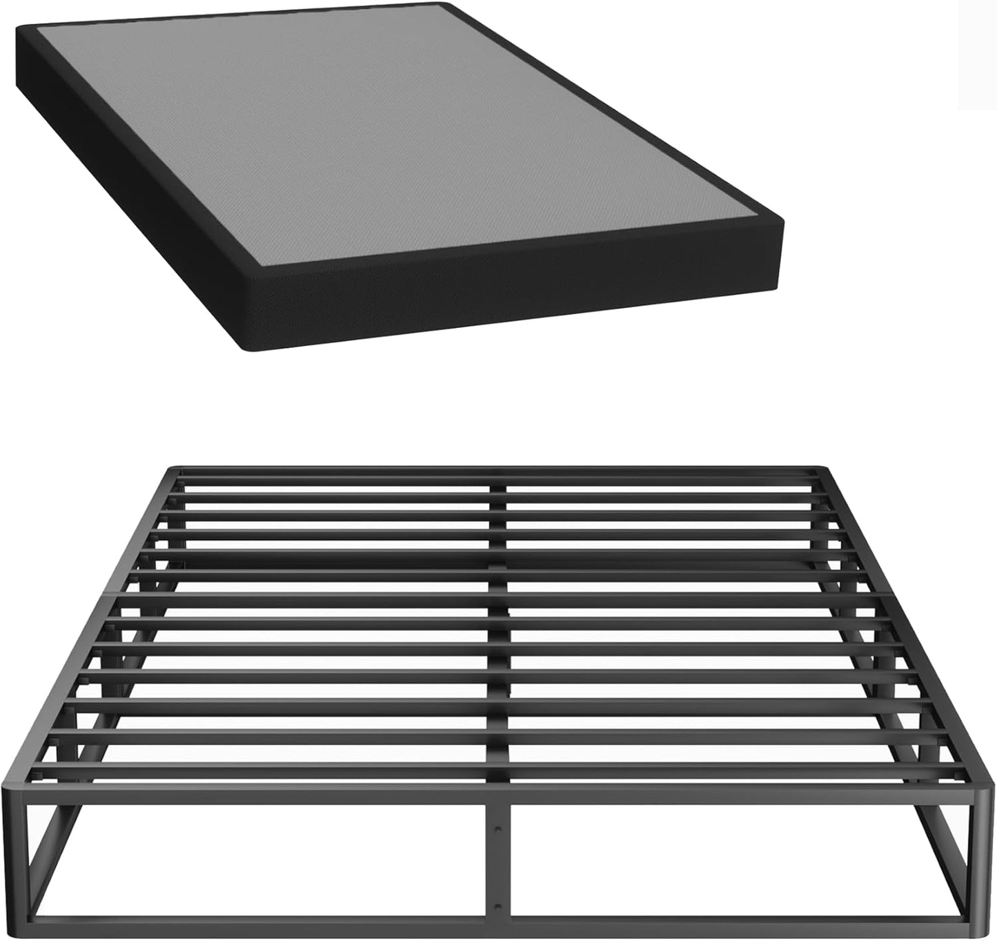 Full Box Spring with Heavy Duty Metal Frame for Full Bed