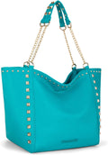 Oversized Tote Bag for Women 19in Travel Shoulder Purse - Chain Handle