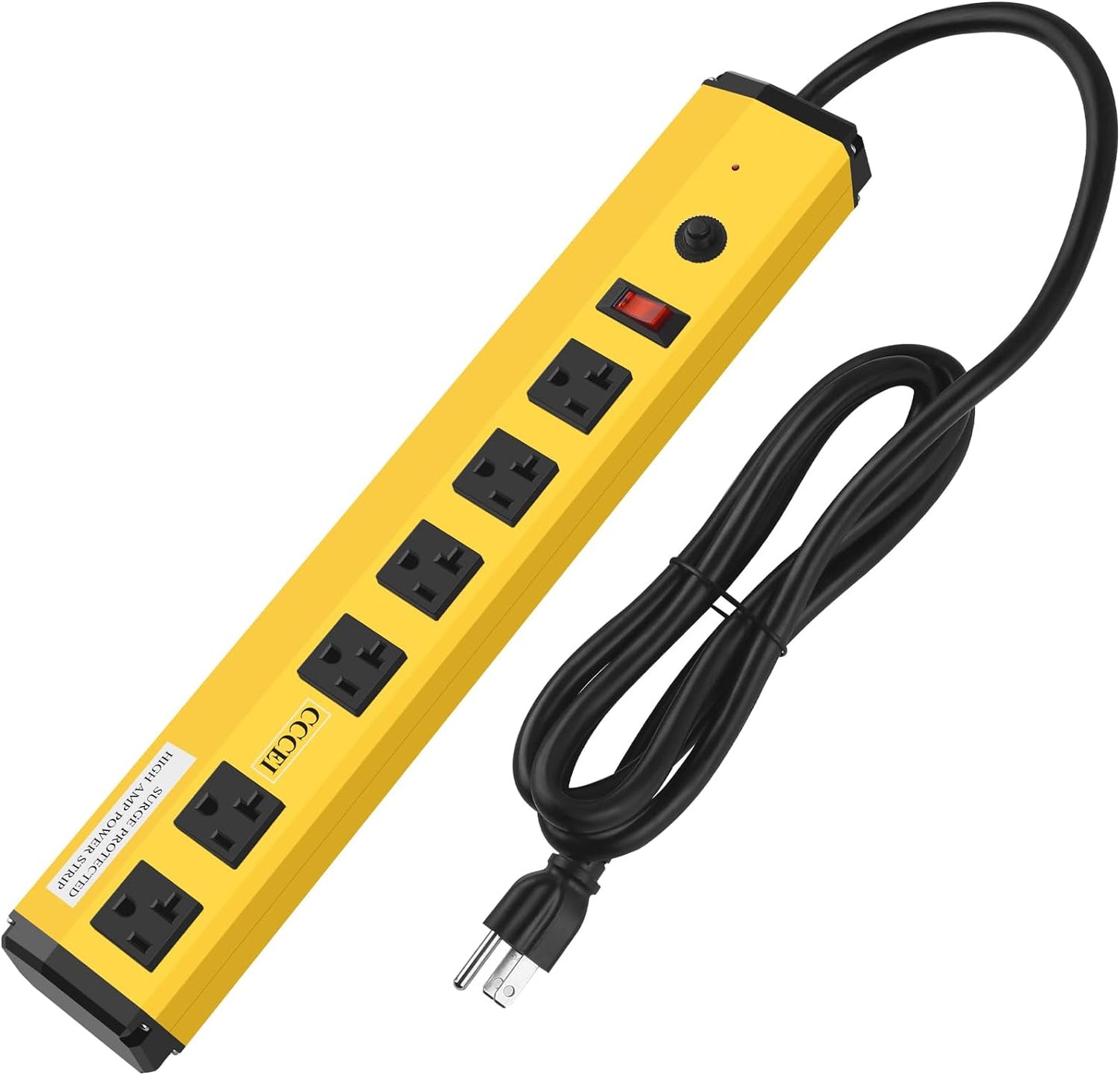 CCCEI Heavy Duty Power Strip Surge Protector for Garage Use